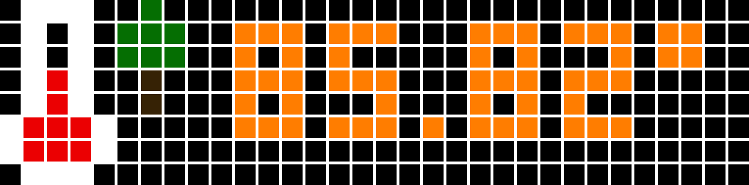 Still image of the outdoor temp as displayed on the Ulanzi matrix. It is a temperature icon with tree and reads 85.82°